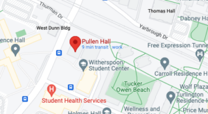 Google map screenshot of Pullen Hall